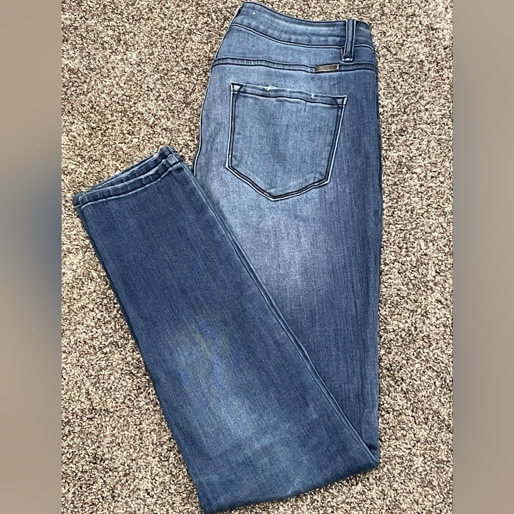 Kancan High-rise Button Fly Skinny Jeans